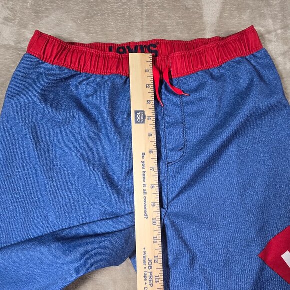 Levi’s Swim Trunks Youth XL Blue Red Logo Board Shorts 13–15 Yrs Lined - Picture 5 of 12
